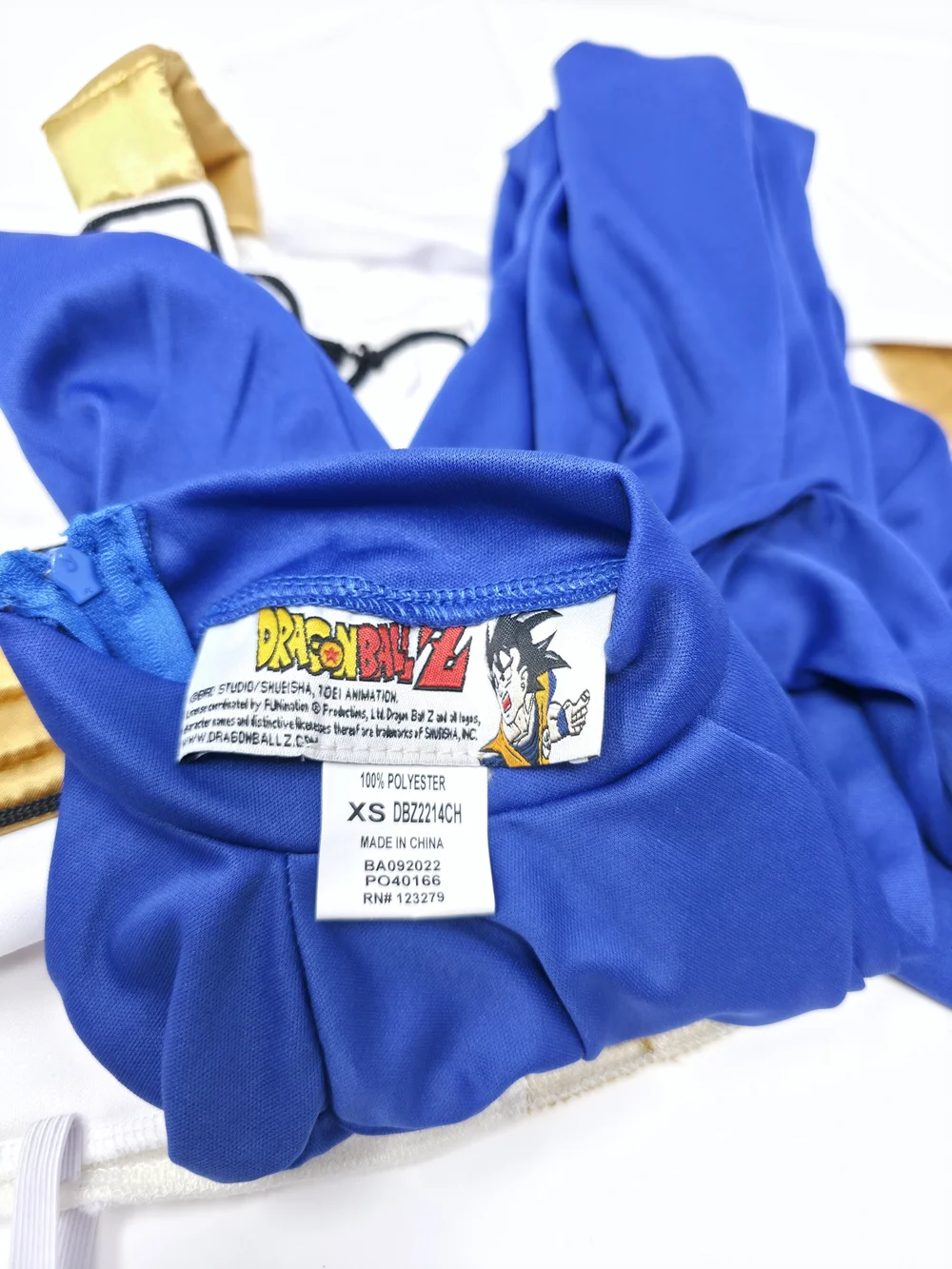 Dragon Ball Z Vegeta Boys XS Costume NEW Complete Saiyan Armor Cosplay